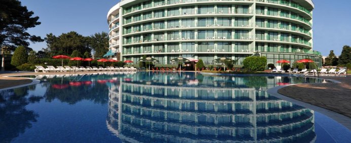 Hotel CAESAR PALACE (Ex.COLOSSEUM) 4* - Sunny Beach, Bulgaria. - Photo 1